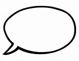 Speech Bubble Clipart Outline Bubbles Library Blank Printable sketch template