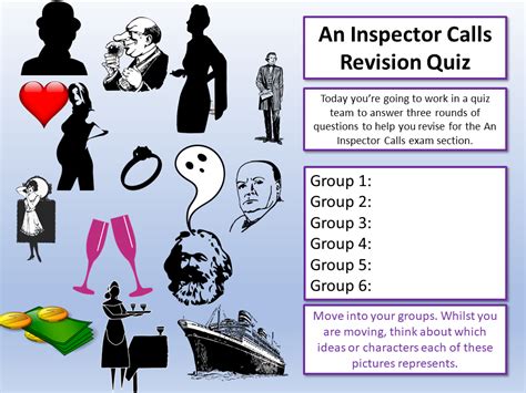 An Inspector Calls Revision Quiz Teaching Resources