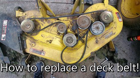 remove mower deck  replace belt   top answers musicbykatiecom