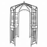 Gazebo Clipartmag Drawing sketch template
