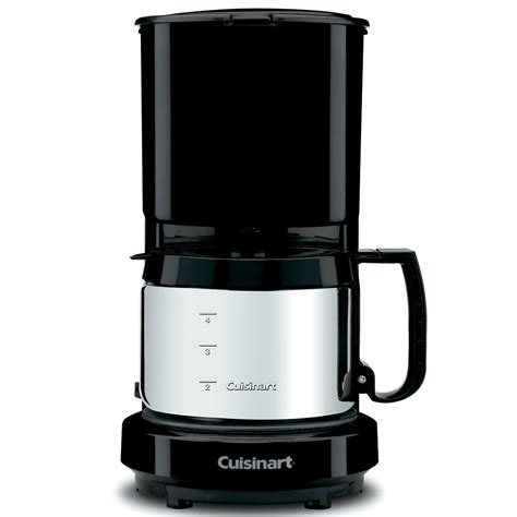cuisinart wcmb  cup coffee maker  stainless steel carafe black   case price
