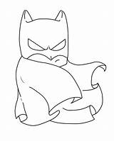 Batman Outline Clipart Drawing Coloring Easy Pages Chibi Drawings Clip Outlines Cute Library Cartoon Superman Clipartix Choose Board sketch template