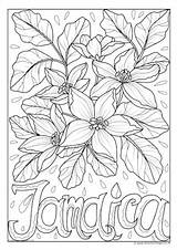 Jamaican Colouring sketch template