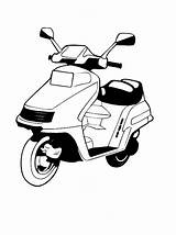 Scooter Coloriages Colorier sketch template