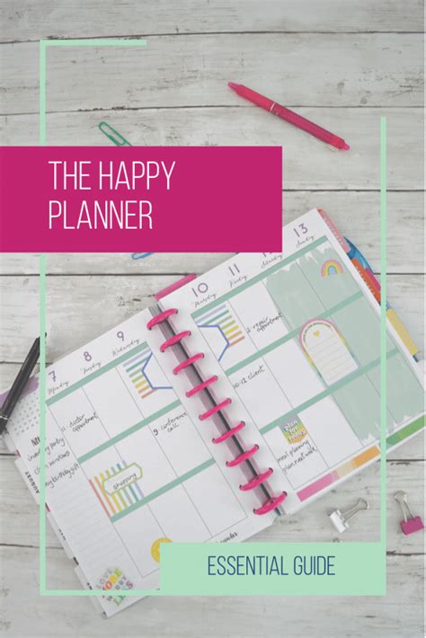 essential guide   happy planner organized