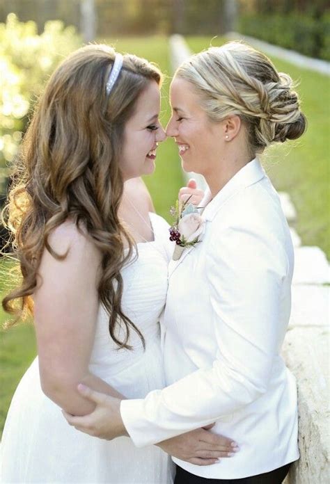 two brides lesbian wedding cute coupled photography lesbian wedding