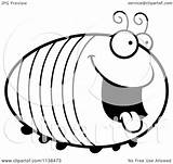 Grub Clipart Chubby Outlined Hungry Cartoon Happy Thoman Cory Coloring Vector 2021 Clipground Clipartof sketch template