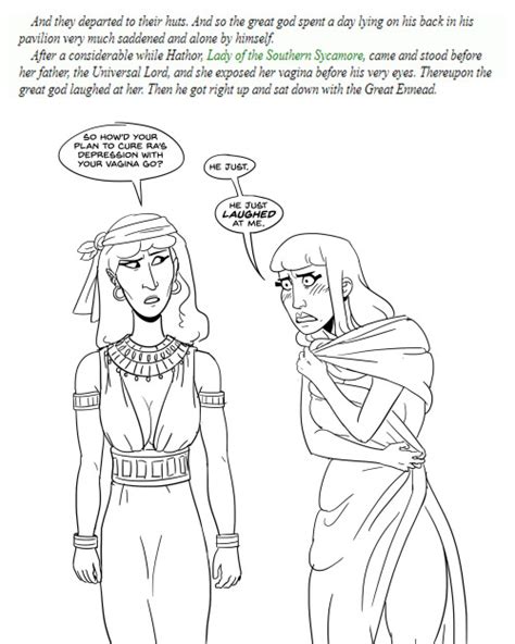 sadly ra probably did have sex with hathor but its funnier to interpret