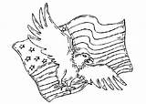 Coloring American Pages History Flag Eagle Printable Color Cartoon Getcolorings Patriotic sketch template