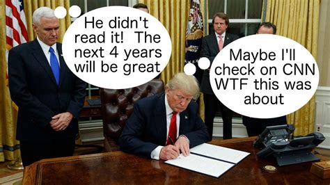 Photos Of President Trump Signing Executive Orders Become Memes Observer