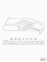 Seahawks Seattle Coloring Logo Pages Football Drawing Printable Seahawk Color Supercoloring Outline Nfl Russell Wilson Kids Template Jersey Printables Stencil sketch template