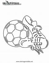 Soccer Coloring Cleats Pages Football Goal Sports Drawing Printable Color Colouring Kids Cartoon Shoes Player Messi Clipart Sheets Halloween Getdrawings sketch template