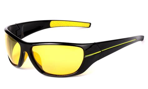 sport wrap hd vision night driving sunglasses yellow high definition