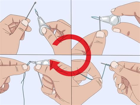 needle threader  steps  pictures wikihow