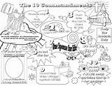 Commandments Coloring Commandment Gebote Bestcoloringpagesforkids Malvorlagen Ausmalbild Zehn Exodus Bibel sketch template