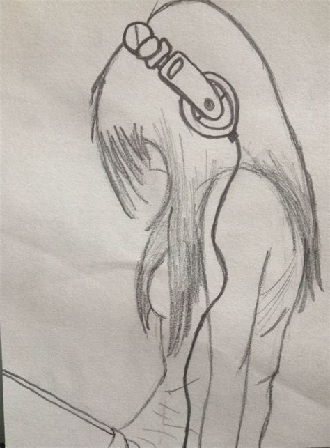 depressed girl crying drawing  getdrawings