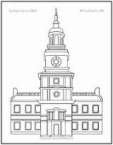 Philadelphia Printitfree Independence Kindpng sketch template