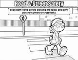 Coloring Safety Road Colouring Pages Roads Crossing Street Kids Sheets Rules Traffic Safe Sheet Streets Super Resolution Medium sketch template