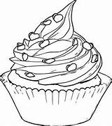 Cupcake Coloring Pages Drawing Sketch Perfectly Perfect Drawings Cupcakes Clipart Cream Kids Paintingvalley Choose Board sketch template