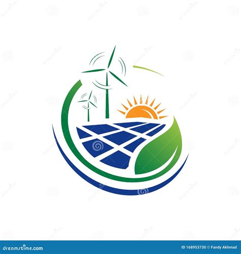 green energy logo vector design  renewable icon template stock vector illustration