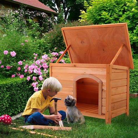 citysdr dog house  large dogs wood outdoor  weather city life direct usa