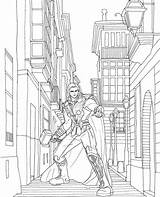 Thor Marvel Coloring Captain Boy sketch template