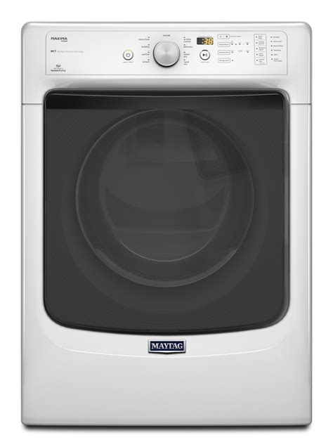 maytag meddw  cu ft maxima electric dryer  steam cycle white sears outlet