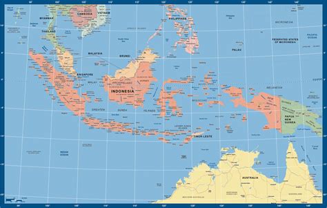indonesia map digital vector creative force