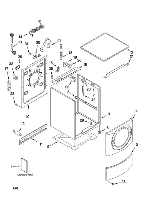 kenmore washer model  parts diagram
