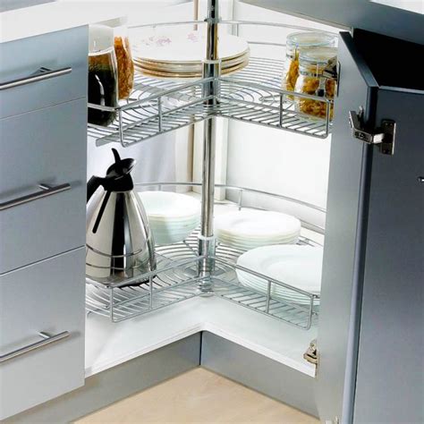 stainless steel lazy susan  corner cabinets tansel storage solutions