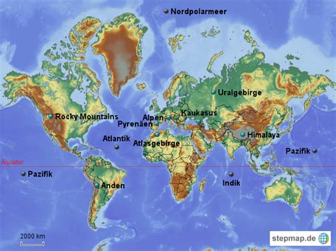 stepmap gebirge landkarte fuer deutschland