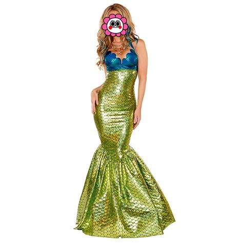 Sexy Women Blue Mermaid Costume 2016 New Arrivals Female Halloween