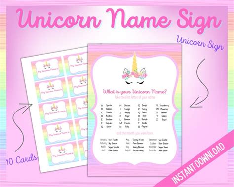 unicorn  sign unicorn  printable sign   haloj catch