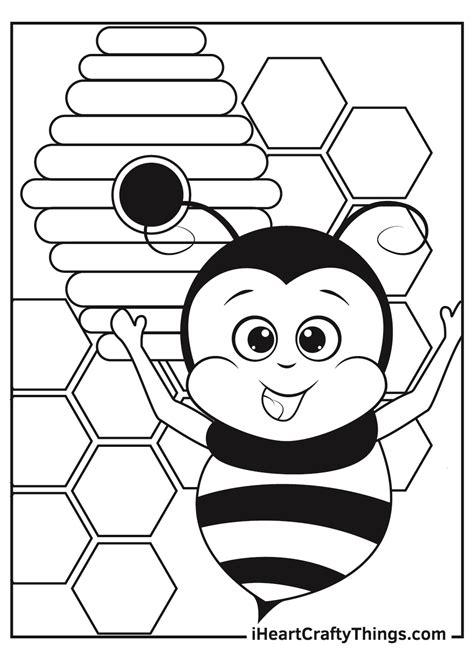 bees coloring pages home interior design