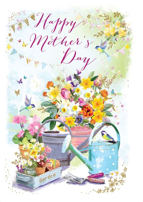 ling design  watering  mothers day card lnq
