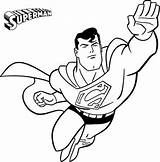 Coloring Superman Pages Printable Print sketch template