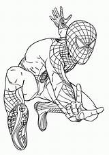 Coloring Pages Spider Man Spectacular Spiderman Marvel Printable Comments sketch template