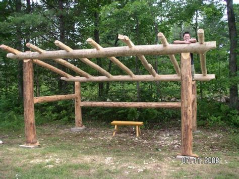 build  pole barn  logs