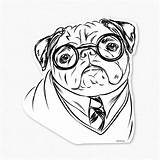 Pug Coloring Pages Printable Pugs Puppy Print Drawing Harry Dog Christmas Kids Colouring Sheets Cute Color Girls Clipart Potter Outline sketch template