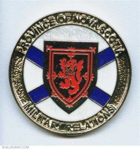 nova scotia government military relations coin military challenge coin