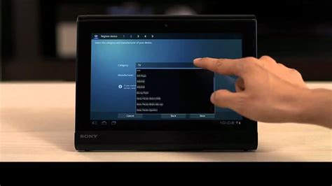 sony tablet remote control youtube
