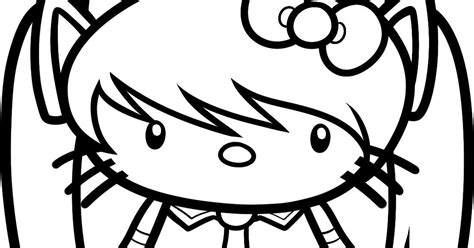 hd emo  kitty character coloring pages image coloring pages