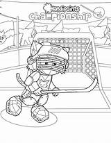 Goalie Mascots Mascot Getcolorings Skate Tokiwa sketch template