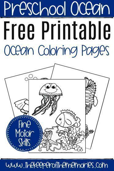 printable ocean coloring pages ocean animals preschool ocean
