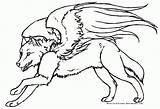 Wolf Coloring Pages Wings Winged Drawing Wolves Lineart Color Kitsune Female Little Deviantart Pup Drawings Anime Base Cute Colouring Line sketch template
