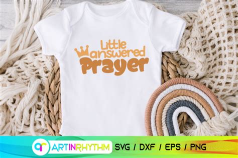 answered prayer baby svg graphic  artinrhythm creative fabrica