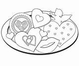 Coloring Pages Valentine Valentines Cookies Printable Kids Heart Cupid Parents Printables Book Happy Kid Holiday Birthday Mom Little Choose Board sketch template