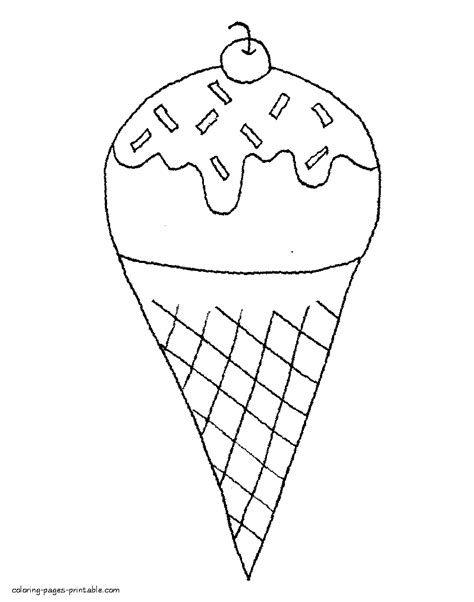 coloring pages ice cream cone  popular svg file