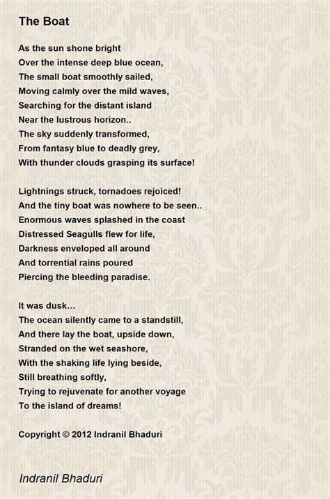 boat poem  indranil bhaduri poem hunter