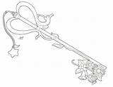 Key Coloring Kairi Pages Blade Line Heart Kingdom Hearts Coloriage Keys Keyblade Tatouages Tattoos Color Deviantart Clé Idées Tattoo Drawings sketch template